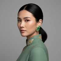 The Ultra Yellow Fan Earrings