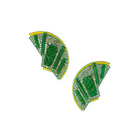 The Ultra Yellow Fan Earrings