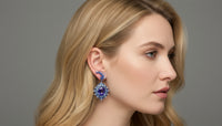 The Deep Blue Icicles Earrings 藍冰淩