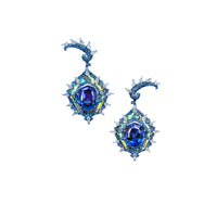 The Deep Blue Icicles Earrings 藍冰淩