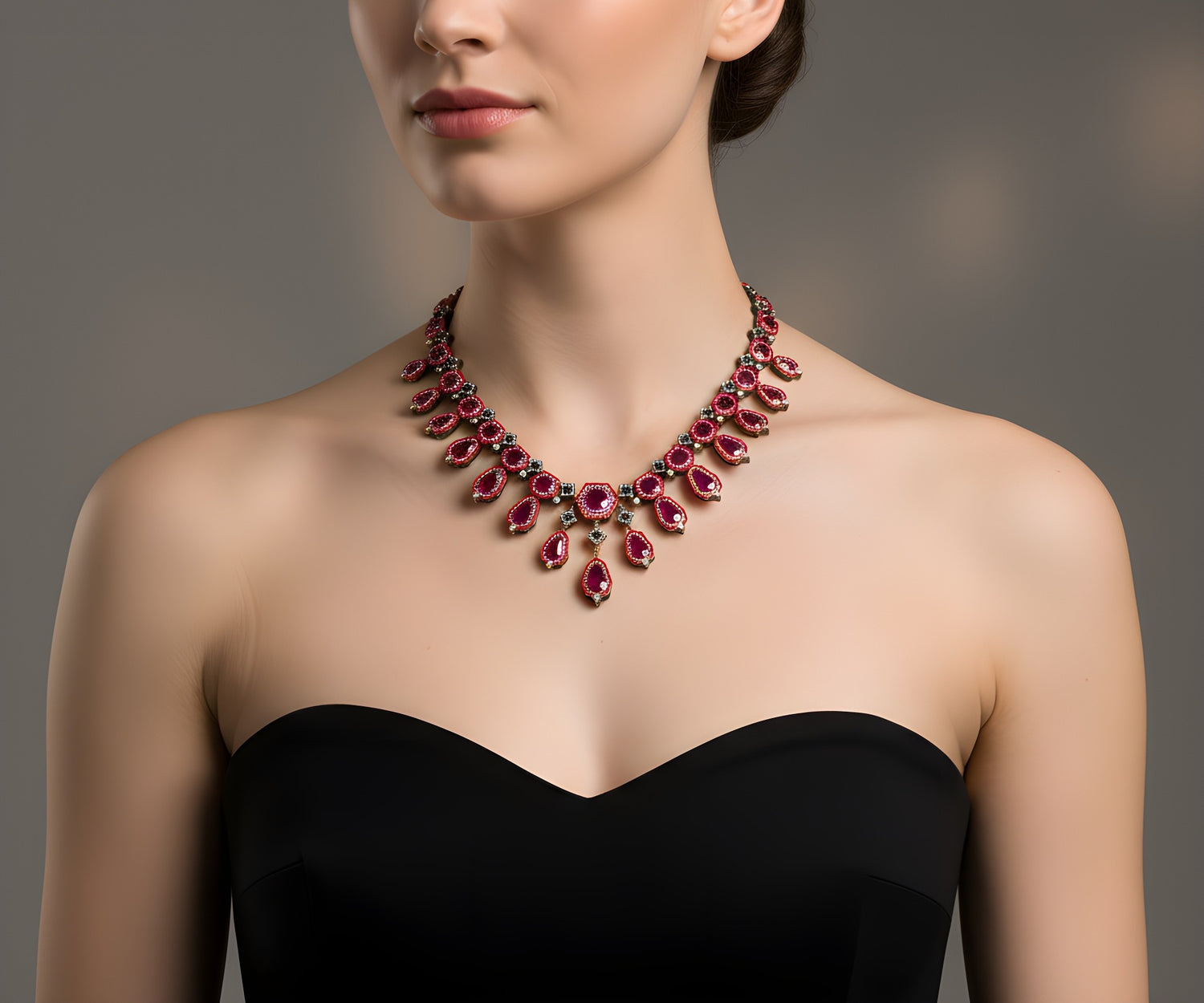 The Red in Renaissance Necklace