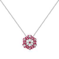 Tsvetodelika: Burmese ruby, ruby and diamonds necklace